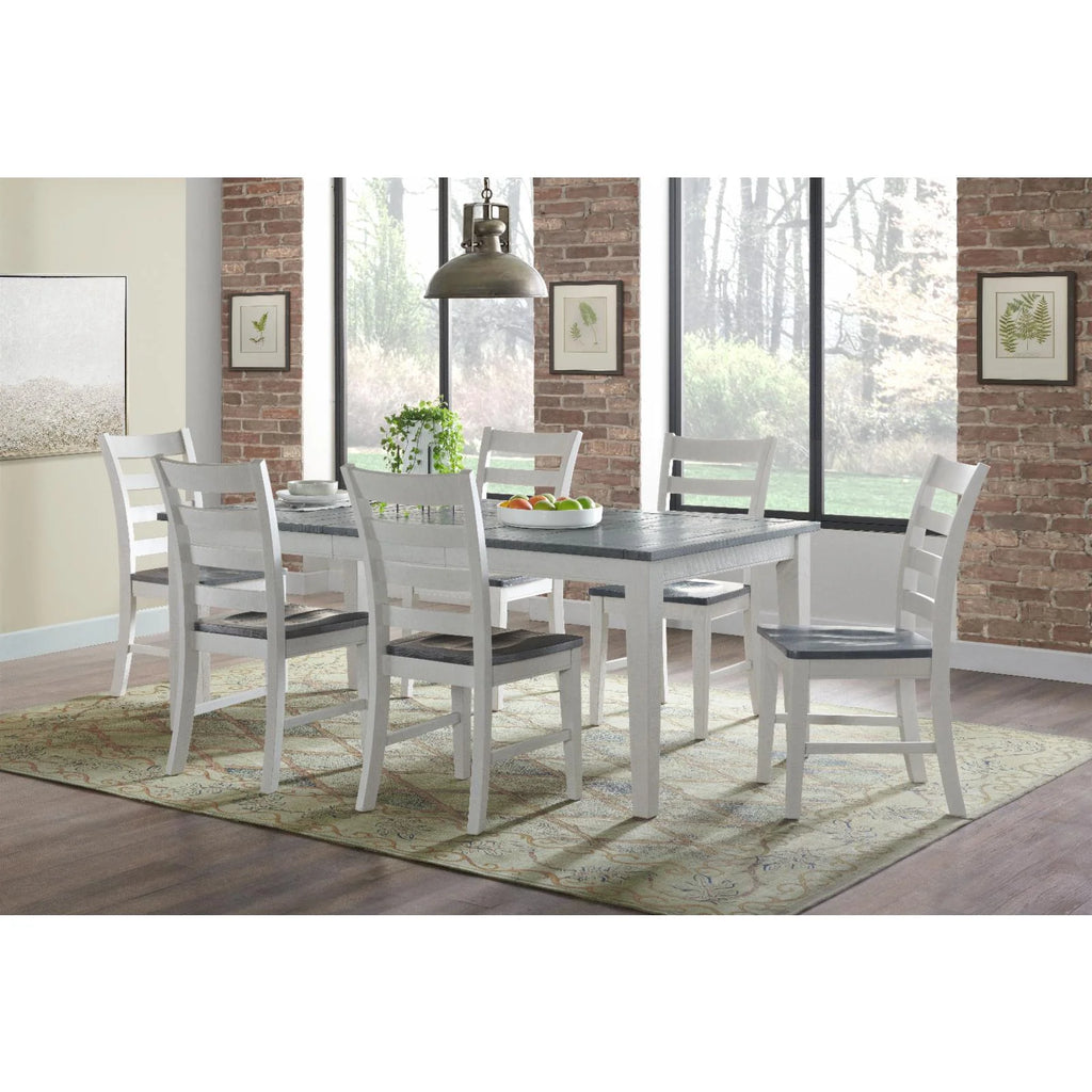 White Solid Wood Dining Chair Set of 2 V81460
