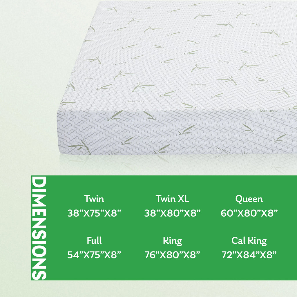 Green Tea Gel Memory Foam Mattress Twin Size Z3345