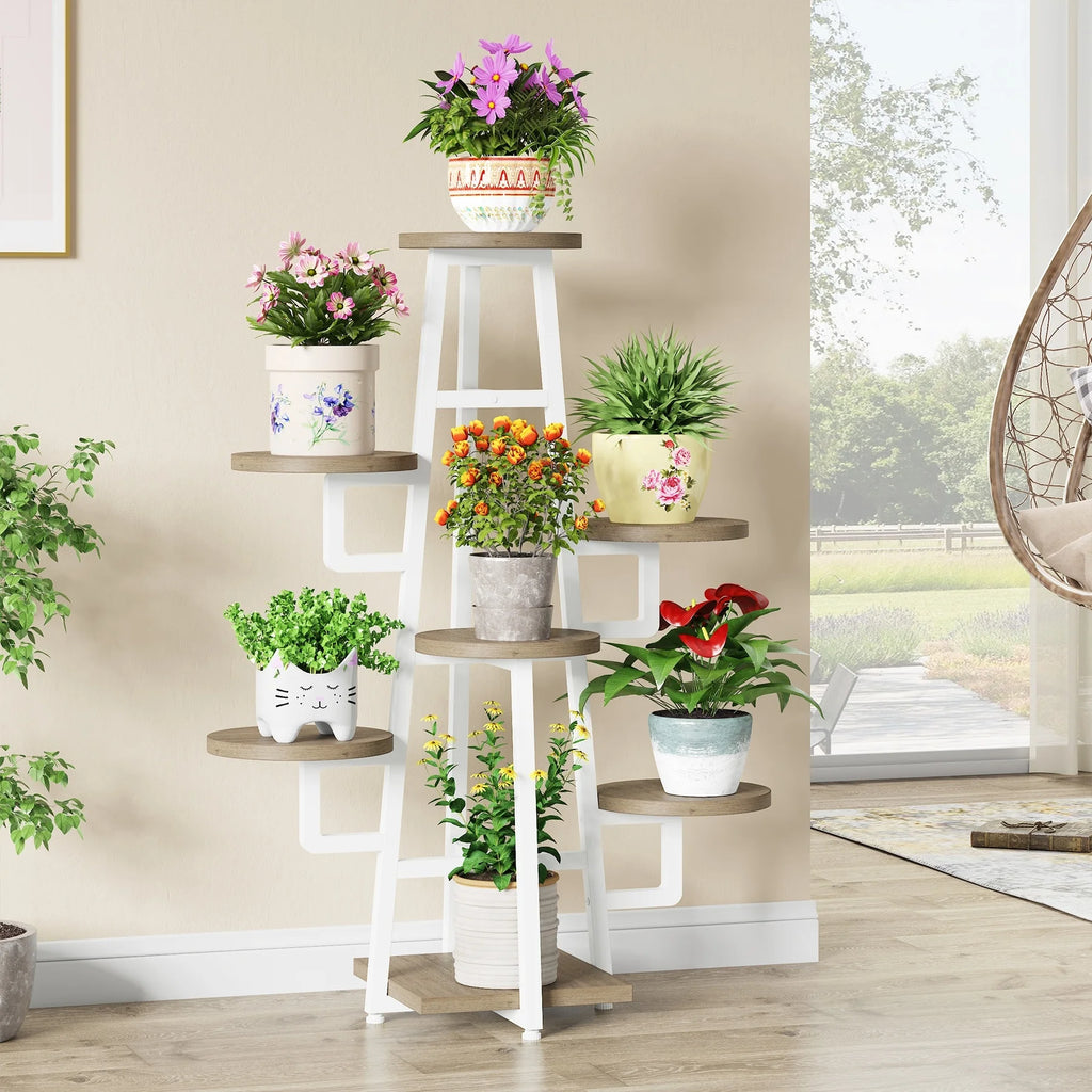 7 Tier Wooden Plant Stand H769361