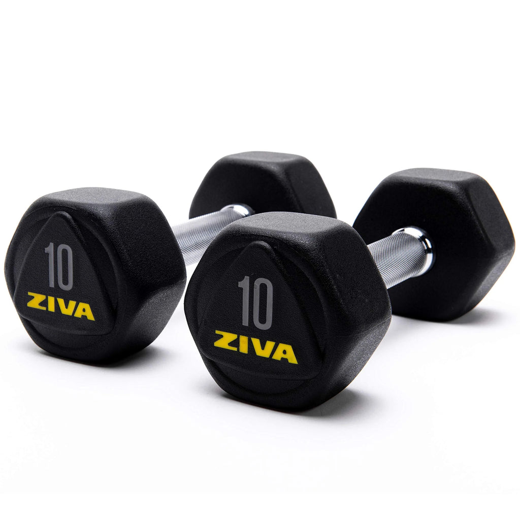 20 Lbs Urethane Rubber Hex Dumbbells J172