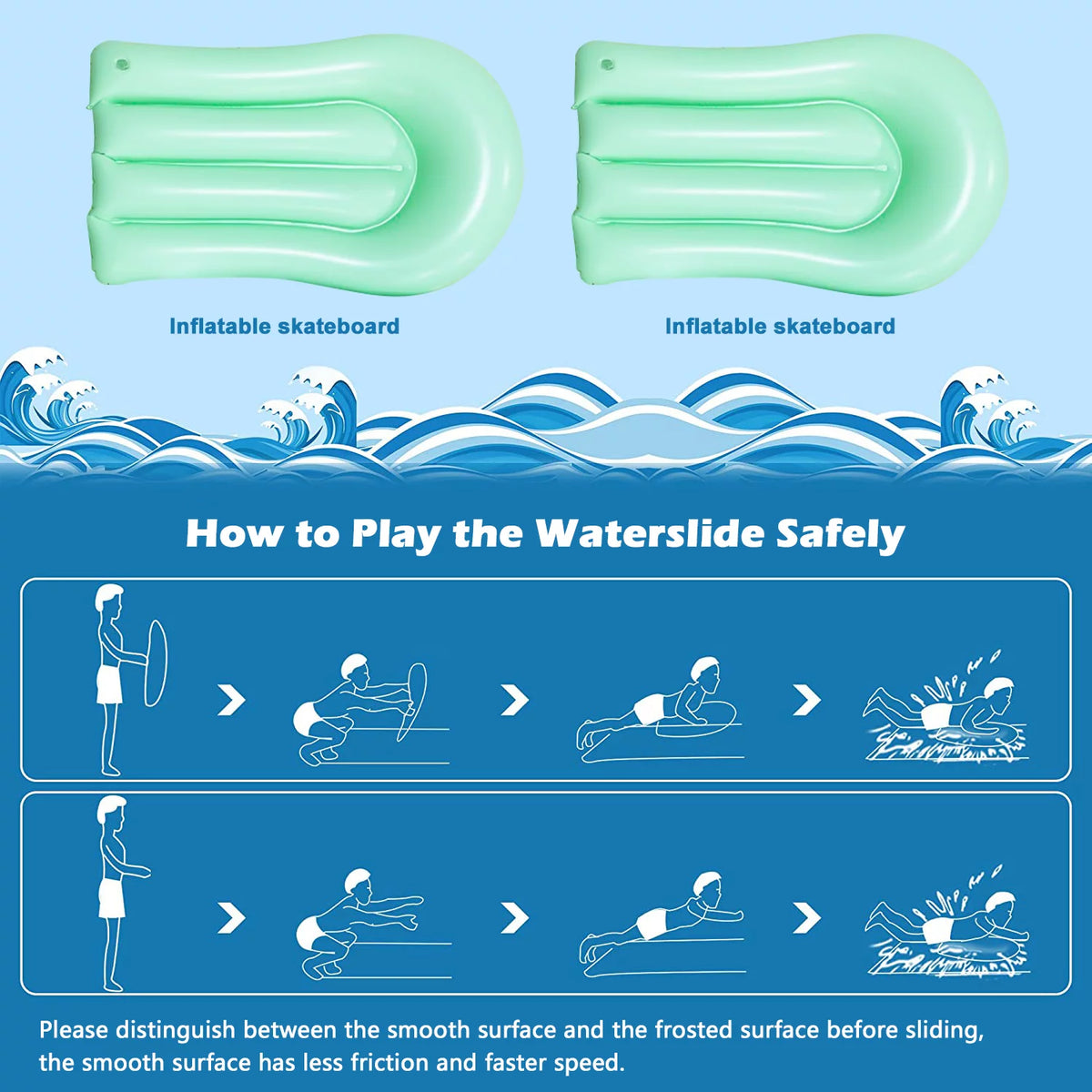 16FT Double Water Slides with Sprinklers H33177