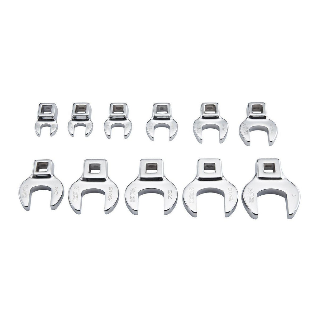 3/8 in. Drive SAE Crowfoot Wrench Set, 11-Piece D7518