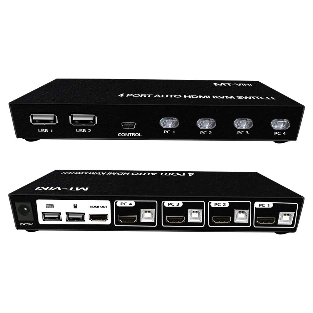 4 Port 4K HDMI KVM Switch with 4 USB Ports K932