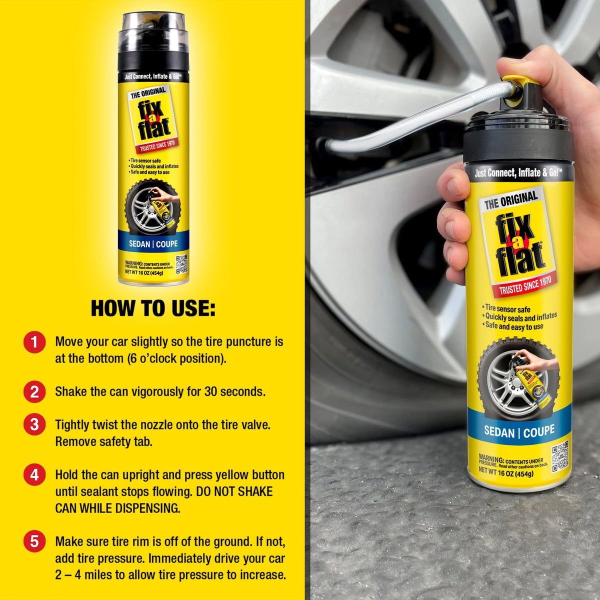 16 oz Aerosol Tire Repair and Inflator T243