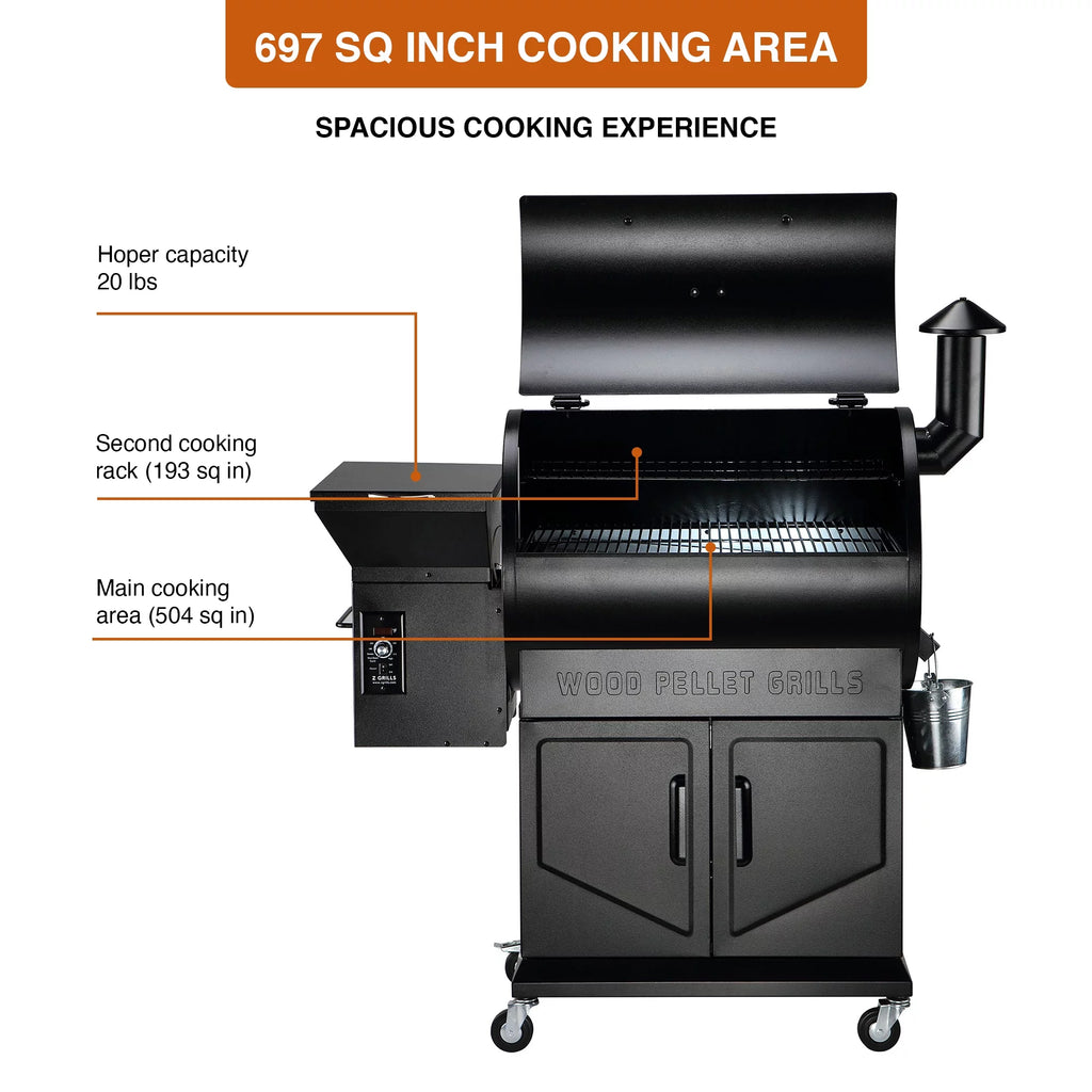 Black Pellet Grill & Smoker Y74130
