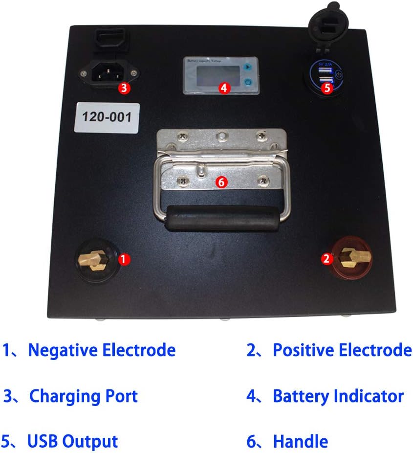 12V 120Ah LiFePO4 Deep-Cycle Battery with Built-in BMS X403
