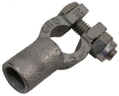 1-2 AWG Crimp or Solder Straight Barrel Negative Battery Terminal 10 per Package N633241