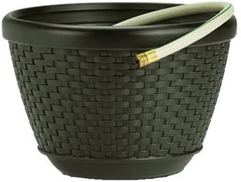 Mocha Wicker Hose Pot T23647
