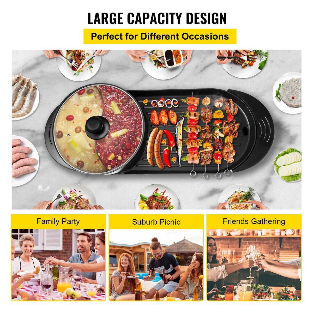 Portable Smokeless Electric BBQ Grill L903005