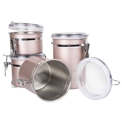 4 Piece Kitchen Canister Set Q9370