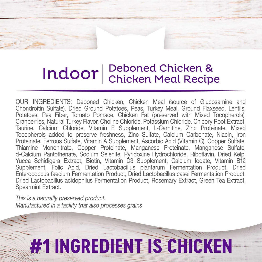 Grain-Free Indoor Deboned Chicken Dry Cat Food D139226