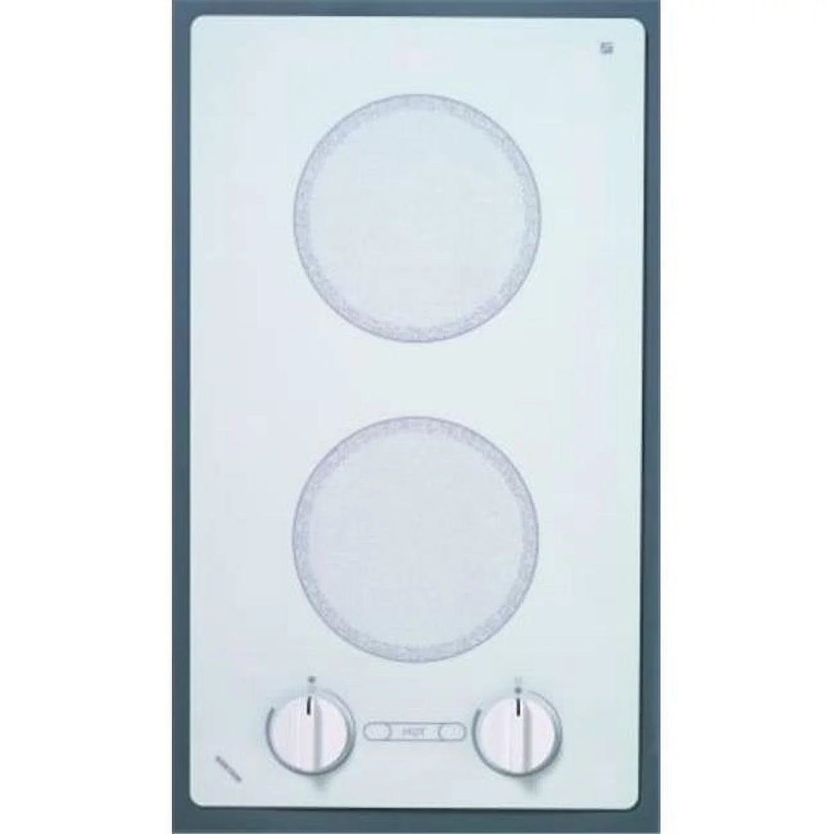 2-burner White Cooktop with Analog Control D320986