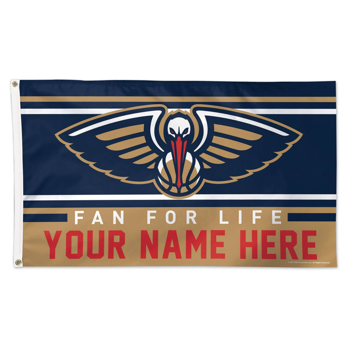 New Orleans Pelicans One-Sided Flag K925