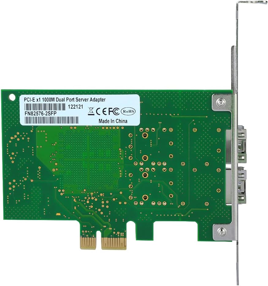 Dual Gigabit Ethernet Fiber PCI-E Network Card O4322