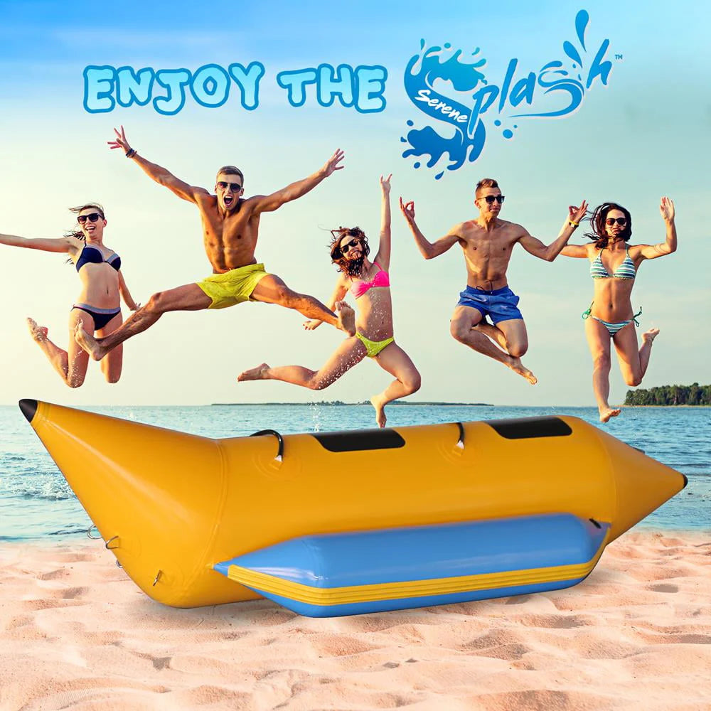 Inflatable Banana Boat with Storage Bag and Foot Pump F51464
