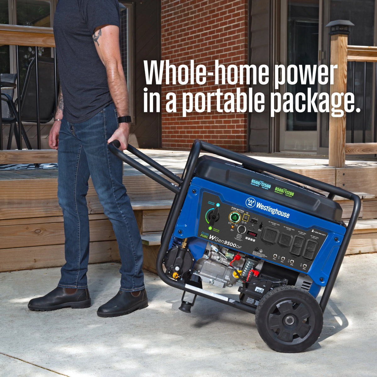 12,500 Peak Watt Dual Fuel Portable Generator I3421