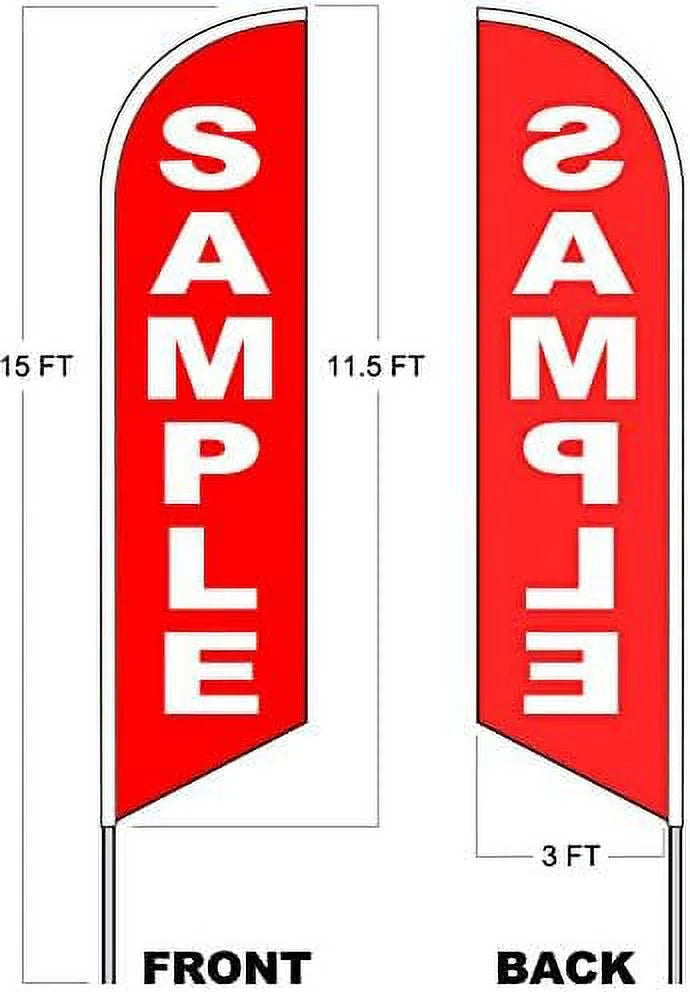 PHILLY CHEESESTEAK 15 Ft Tall Windless Swooper Flag Feather Banner Sign Kit D51043