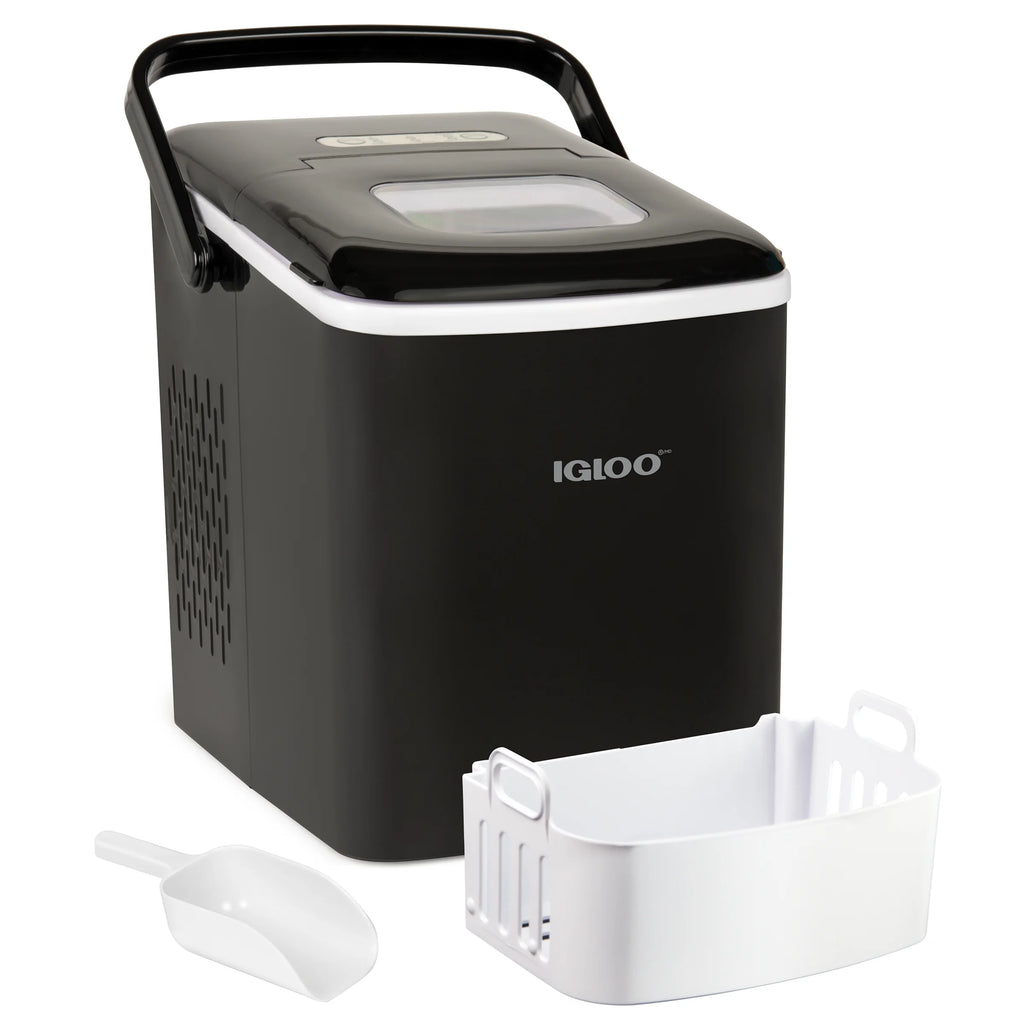 26-Pound Automatic Self-Cleaning Portable Countertop Ice Maker Machine, Black X213