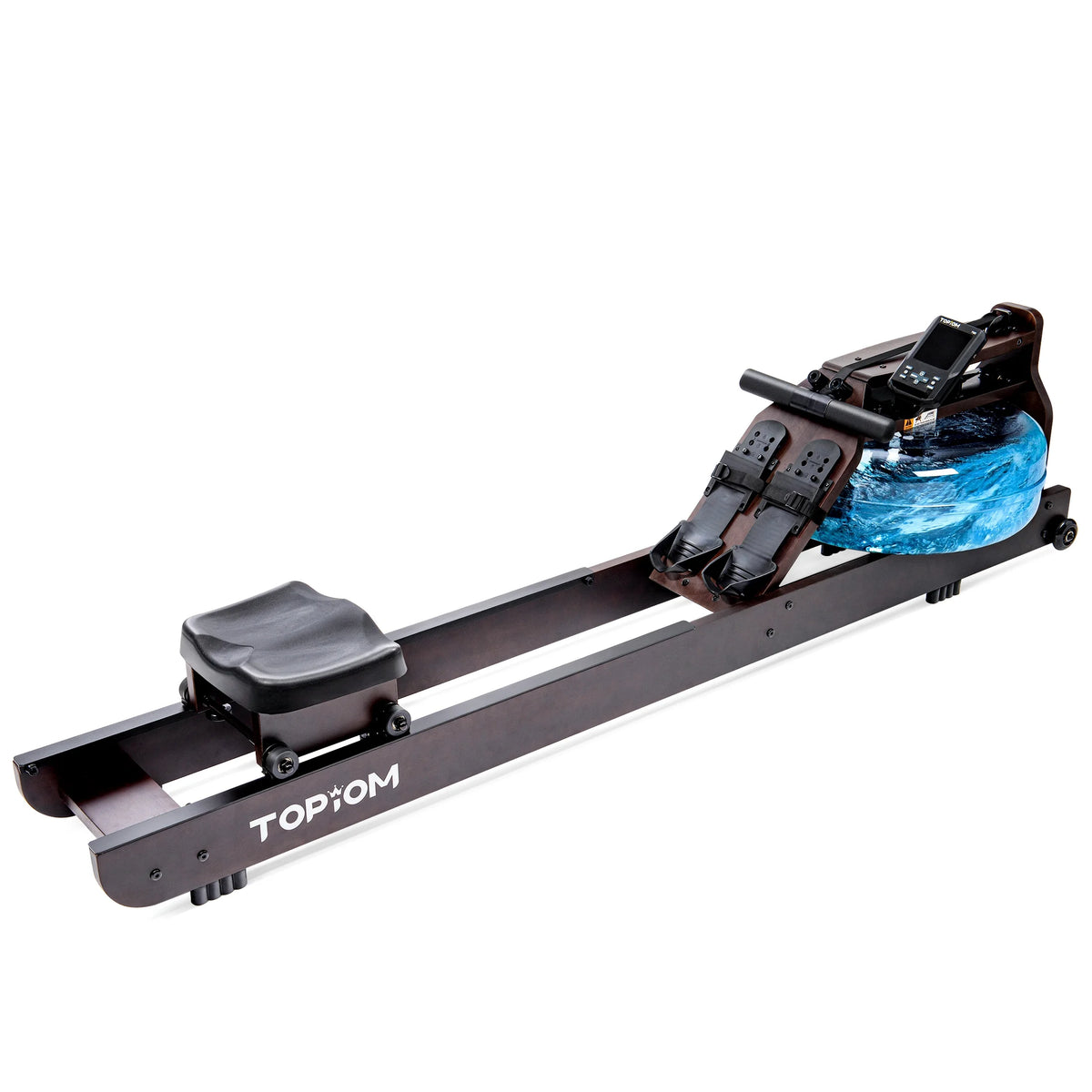 Water Rowing Machine with Performance Monitor Bluetooth 400 lbs Max Load C3270