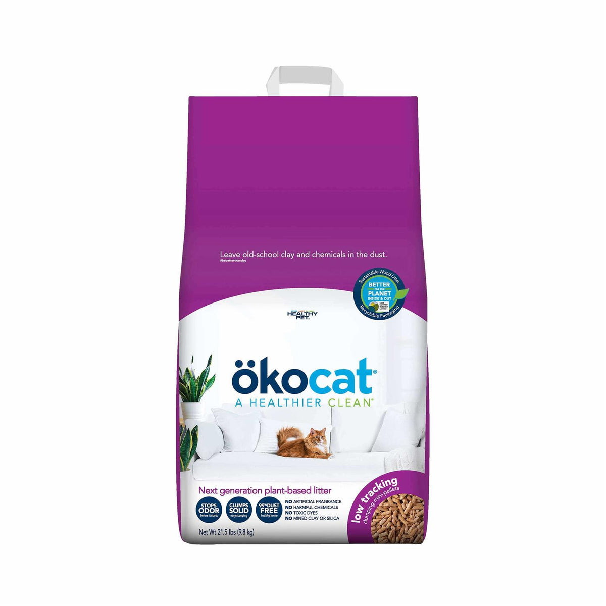 Low Tracking Clumping Mini Pellets Wood Cat Litter L150831