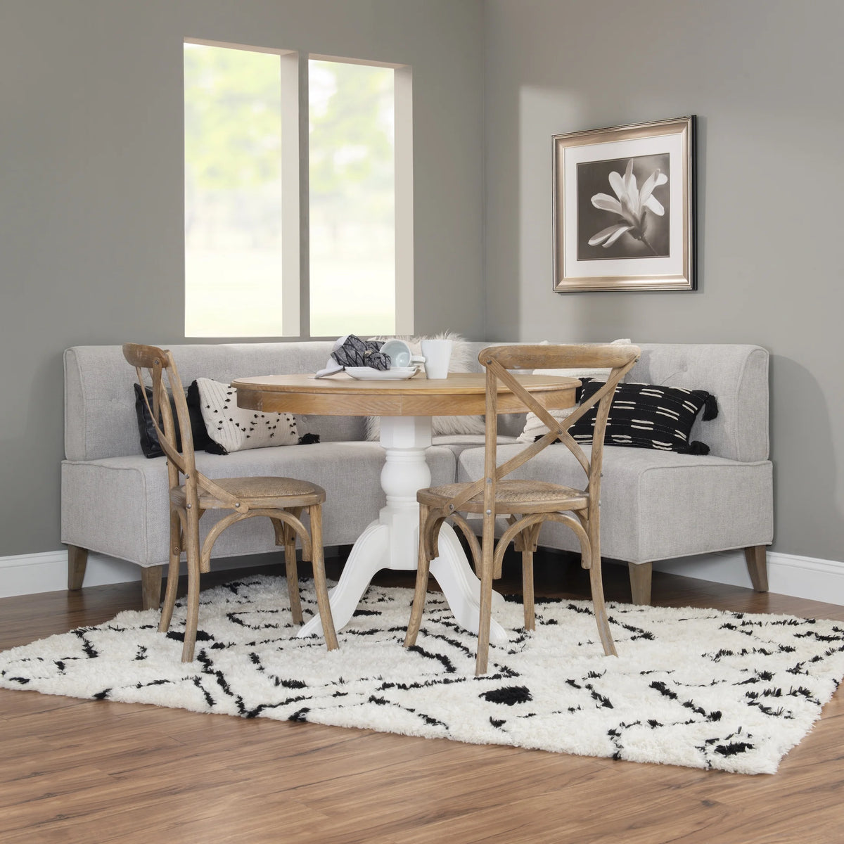 Upholstered Corner Dining Nook, Seats 5 C57438