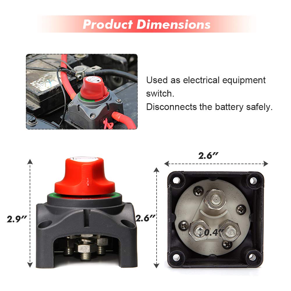 12-48V 200-1000 Amps Battery Switch M714