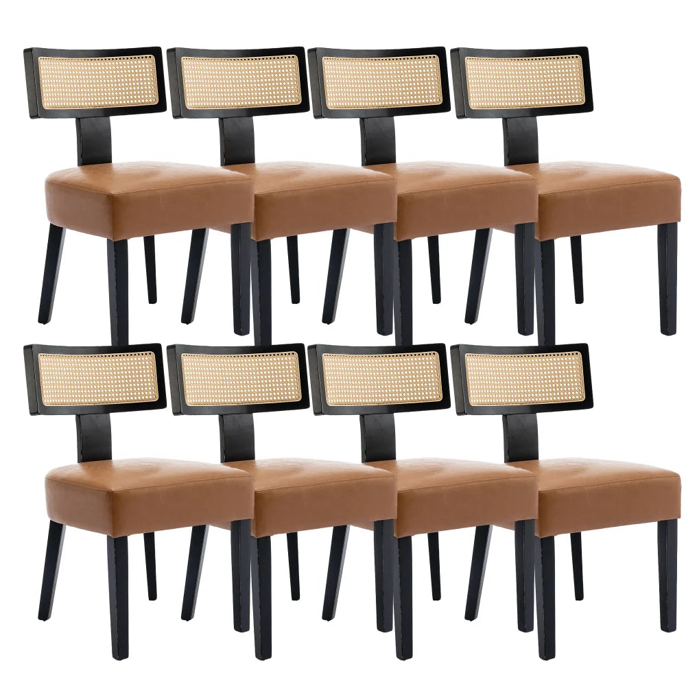 Upholstered PU Leather Dining Chairs Set of 8 Z2910