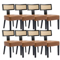 Upholstered PU Leather Dining Chairs Set of 8 Z2910