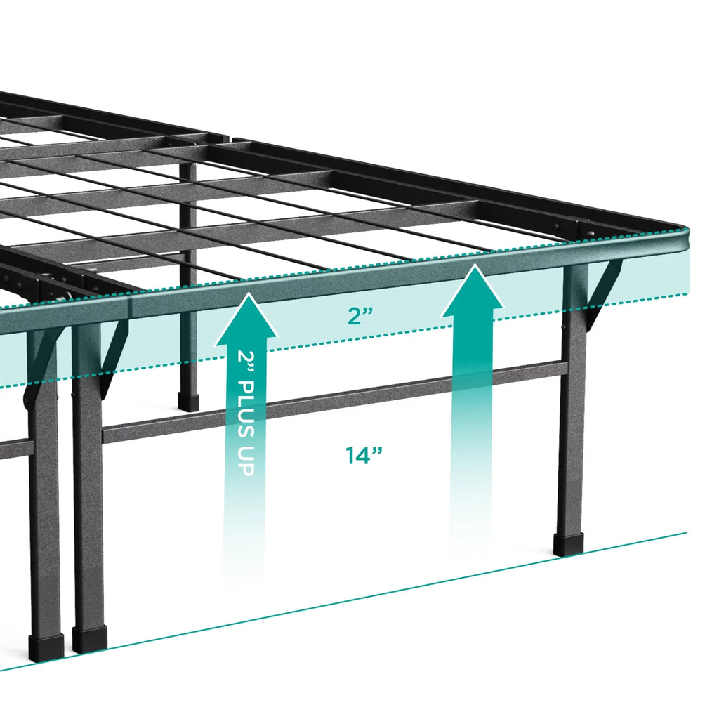 16" Metal Heavy Duty Mattress Foundation Queen O343983