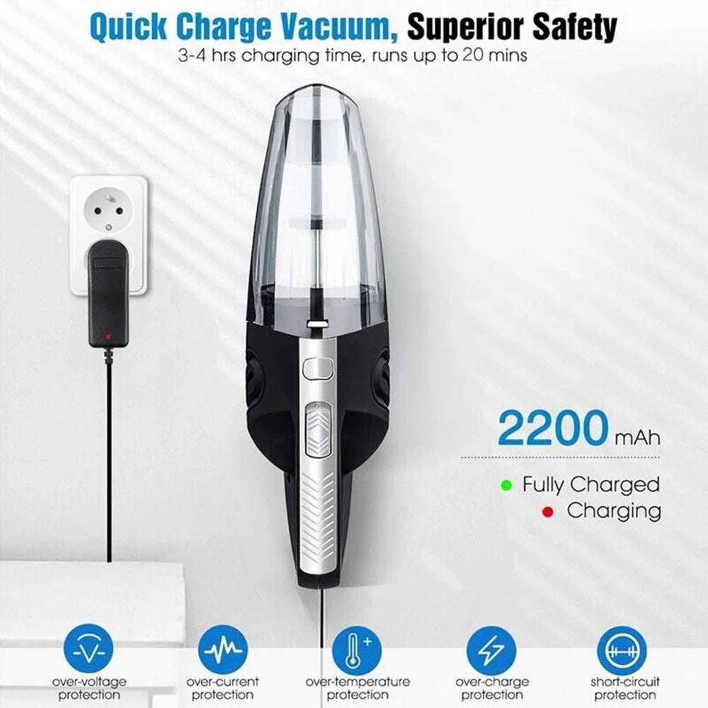 4000Pa Rechargeable Handheld Vacuum Cleaner, Black T89612