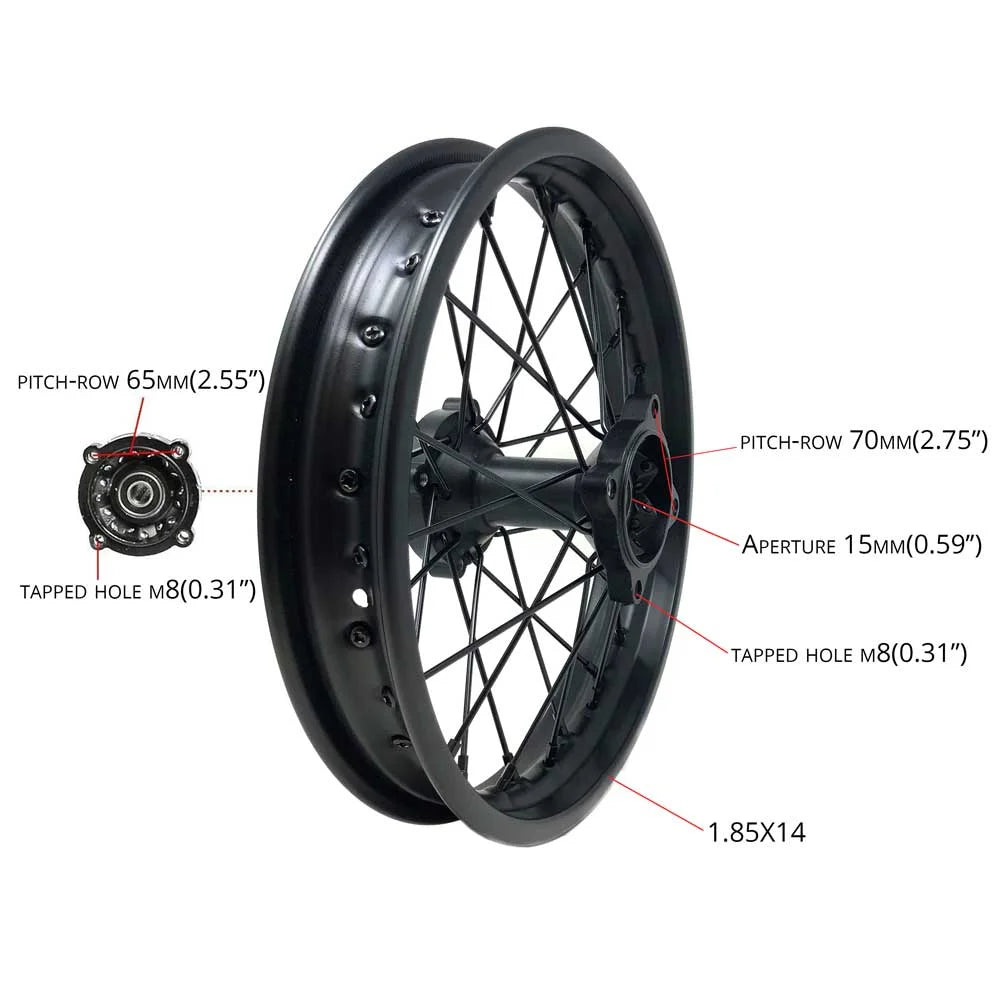 1.85x14 Rim Wheel H455