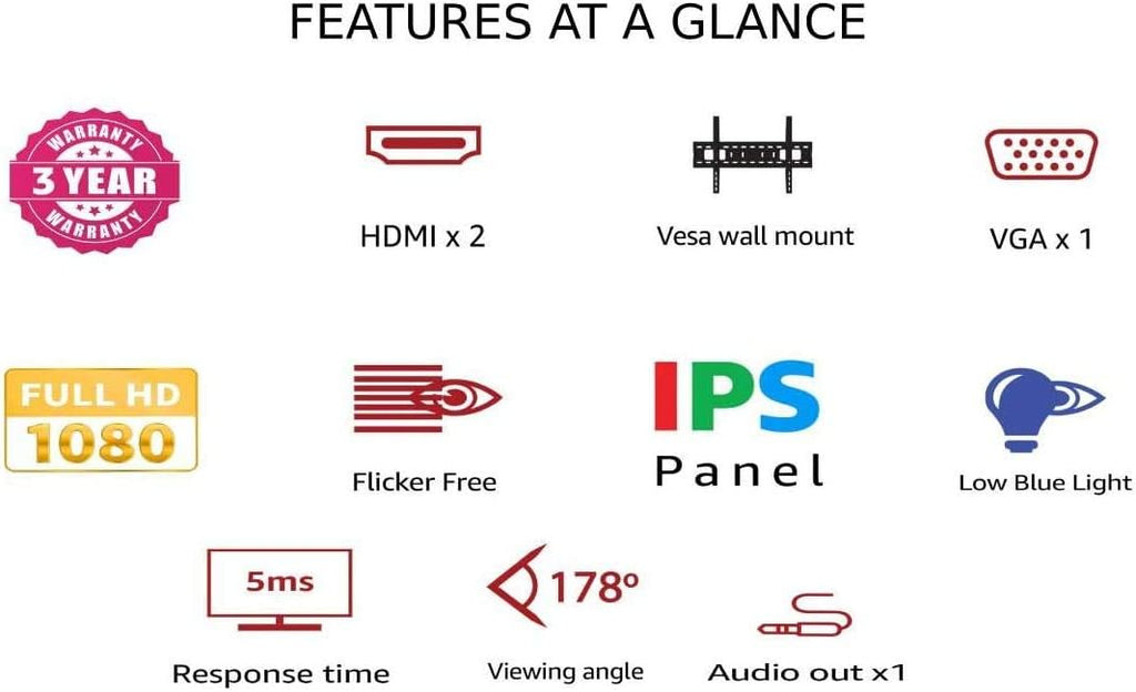 27 Inch 1080P 75 Hz 1ms Monitor R347