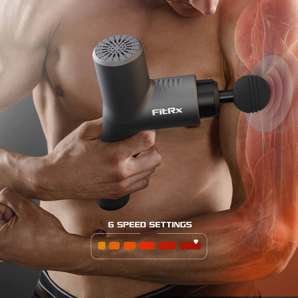 Handheld Percussion Massage Gun with Attachments X24442