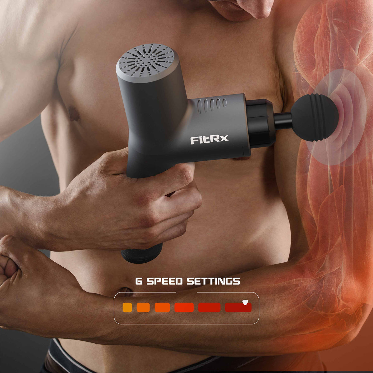 Handheld Percussion Massage Gun with Attachments X24442