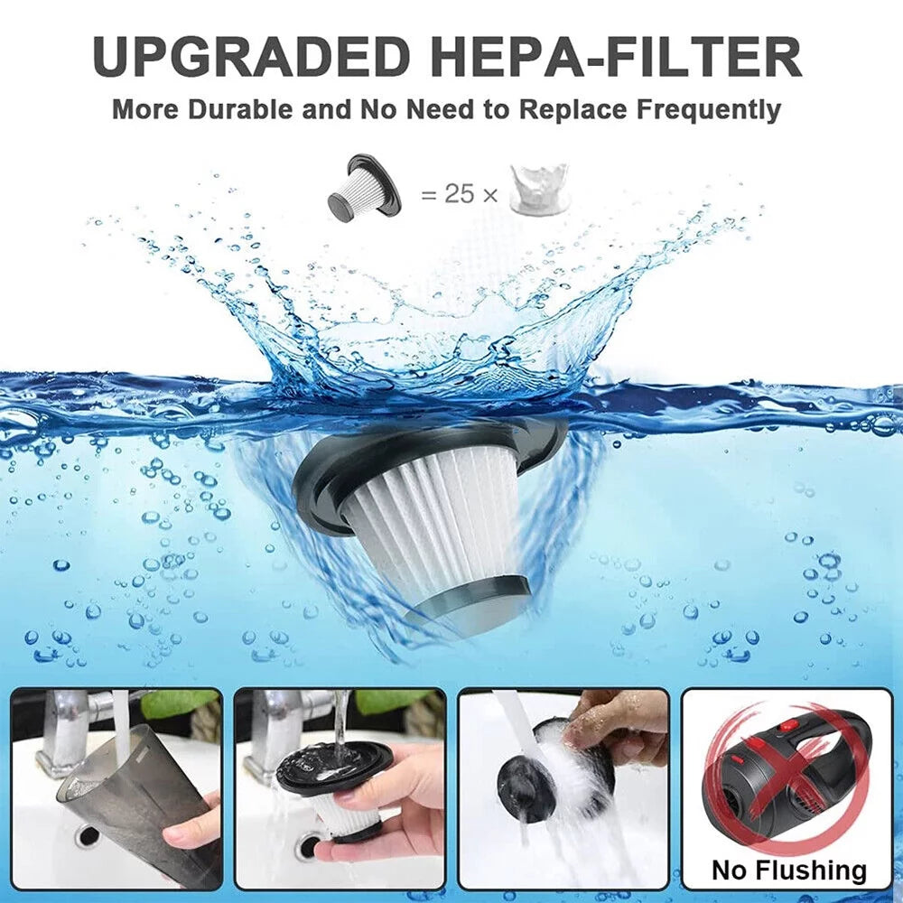 4000Pa Rechargeable Handheld Vacuum Cleaner, Black T89612