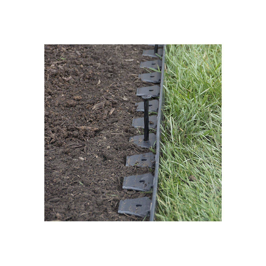 Plastic No-Dig Landscape Edging Kit, 100-Feet H943758
