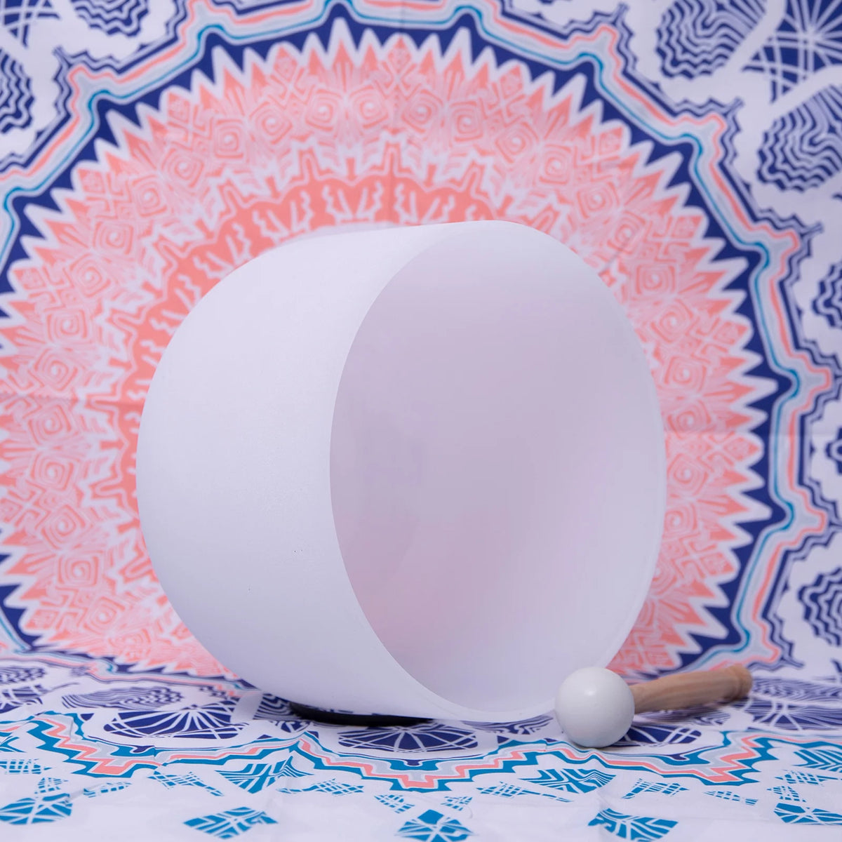 8 inch Frosted Quartz Crystal Singing Bowl Q2984