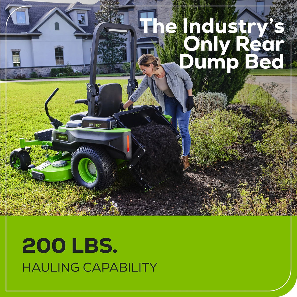 60V Zero Turn Riding Mower with Batteries and Charger N994968