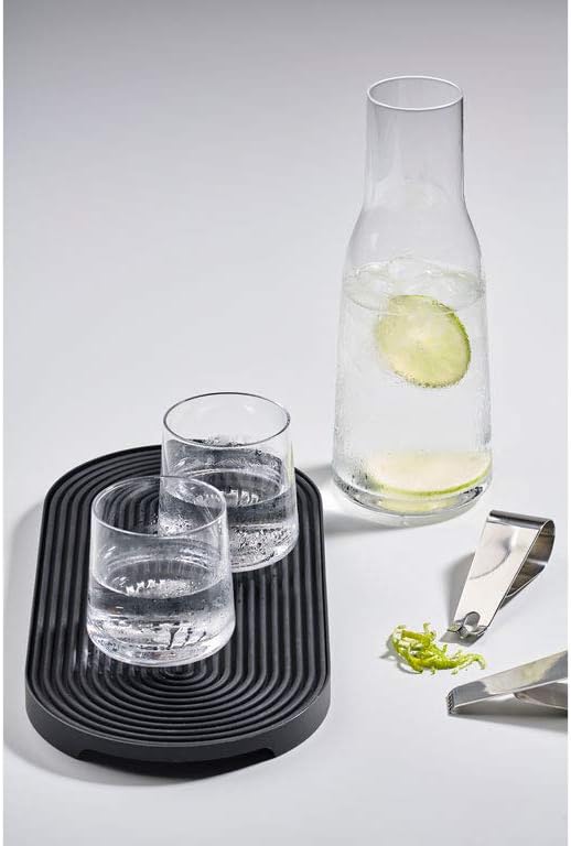 Black Cocktail Mat 34x15cm V974