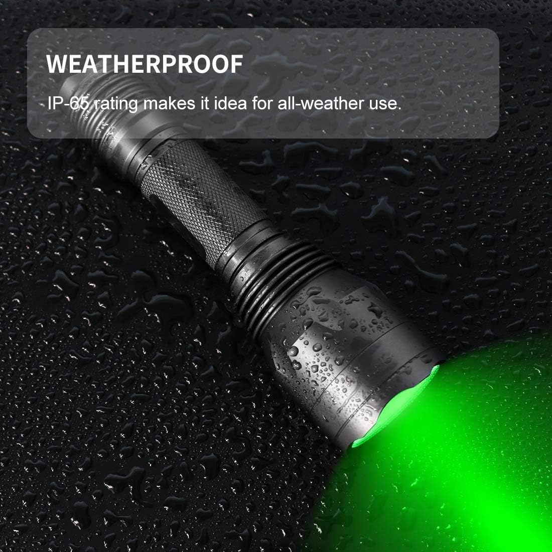 Red and Green LED Hunting Flashlight with Pressure Switch E563