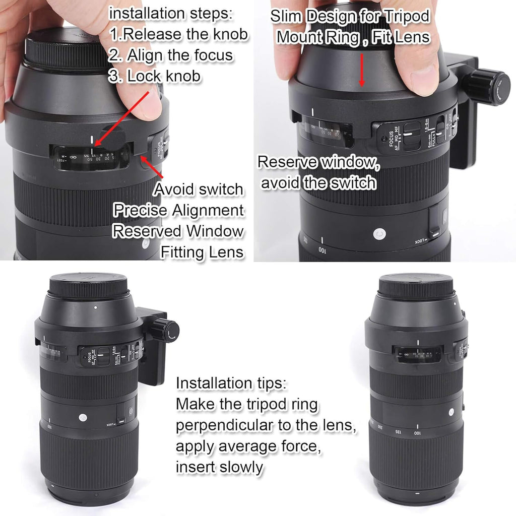 Tripod Mount Ring Lens Collar Support V587319