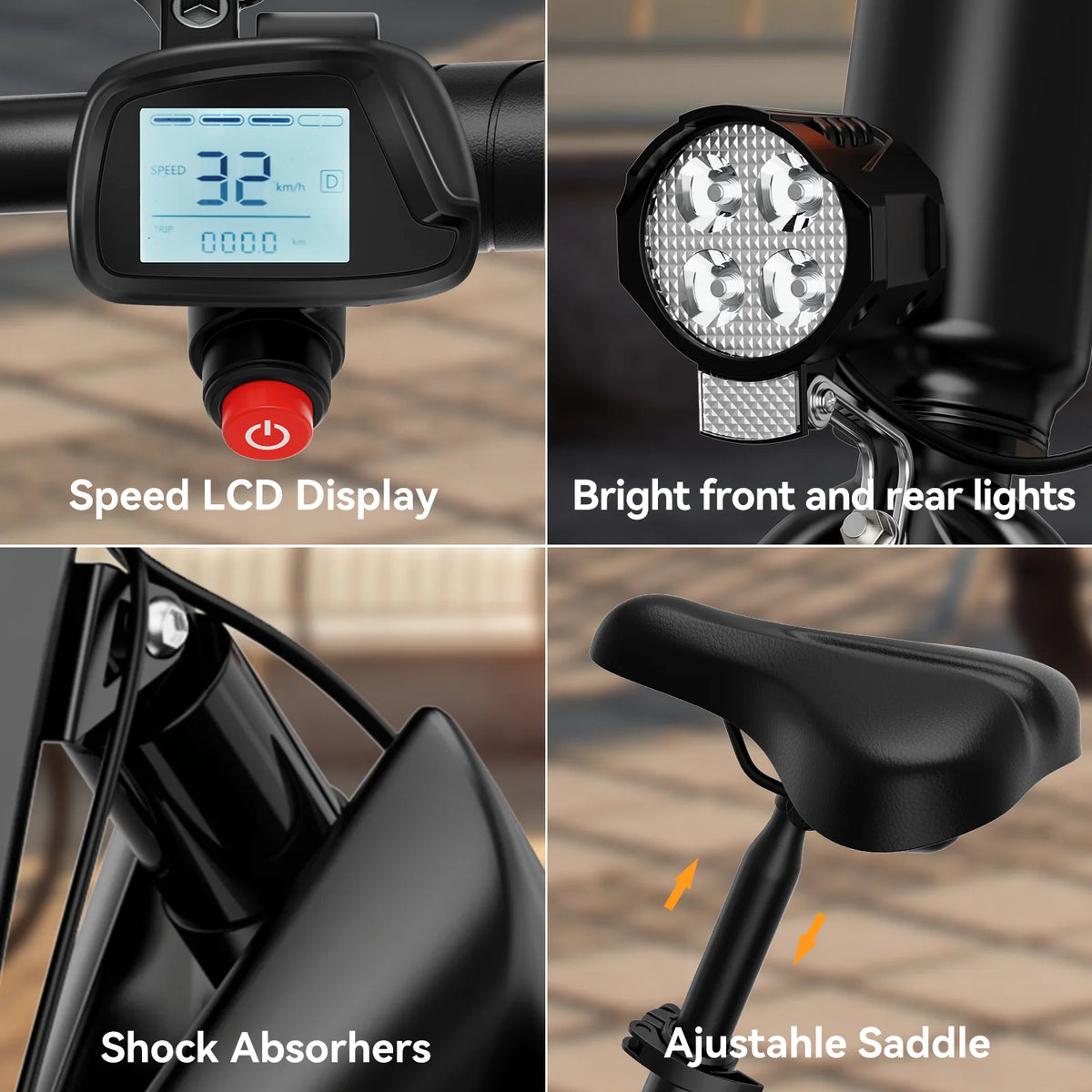 350W Folding Electric Bike with 270Wh Battery S99779
