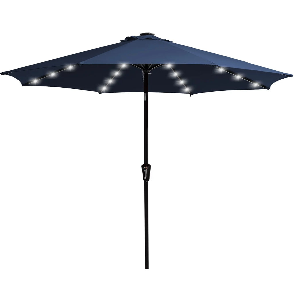 10 ft LED Solar Patio Umbrella N893