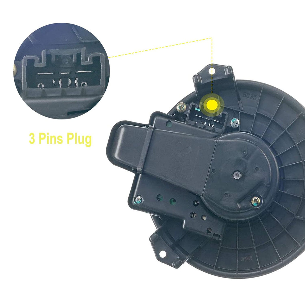 Heater Blower Motor with Fan Cage U16543