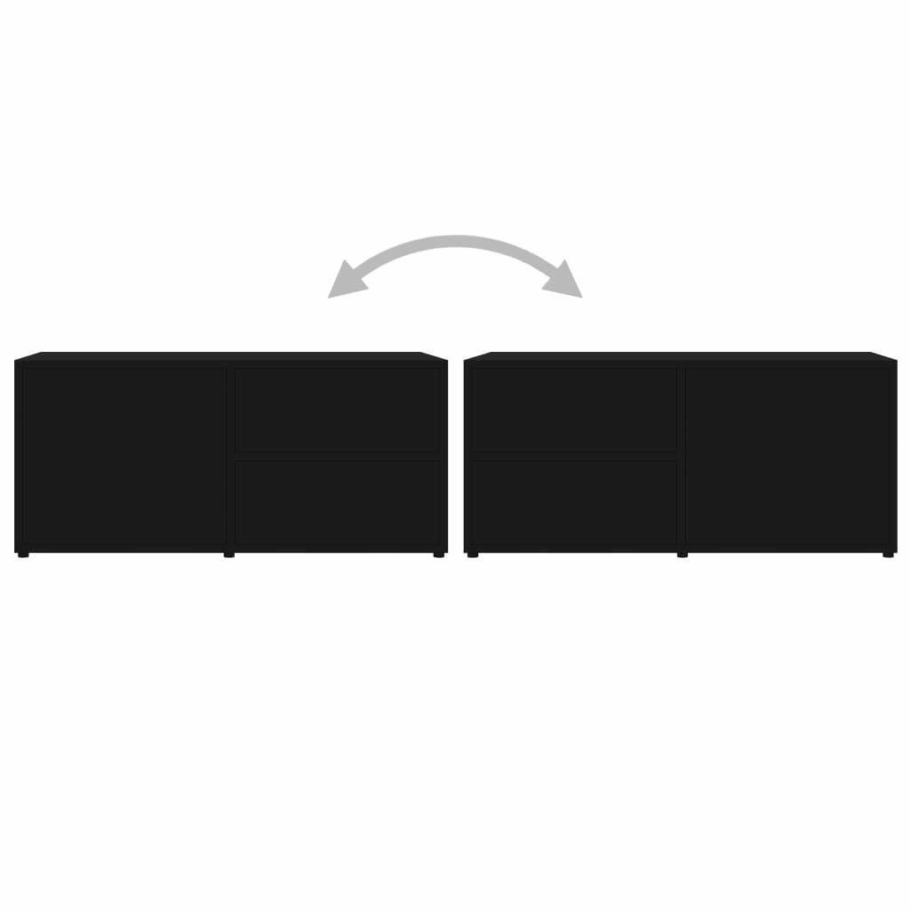 Black Chipboard TV Cabinet M594327