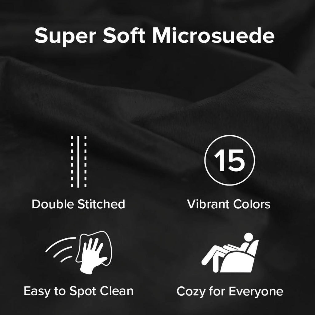 Charcoal 3 ft Memory Foam Microsuede Bean Bag Chair K391