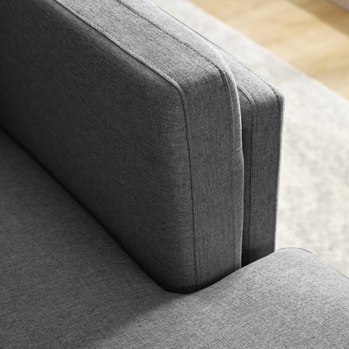 84" L-Shaped Upholstered Sectional Sofa with Chaise Lounge T759