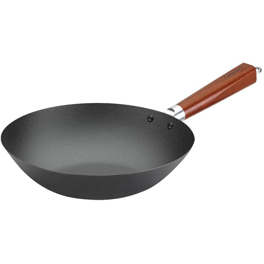 11'' Preseasoned Carbon Steel Wok Y72891