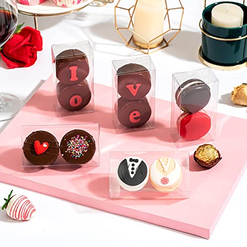 100 Pack 3x3x3 Inch Clear Gift Boxes S339
