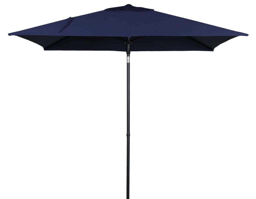 6 x 7.5 Foot Push-Up Rectangular Market Umbrella Tan D636
